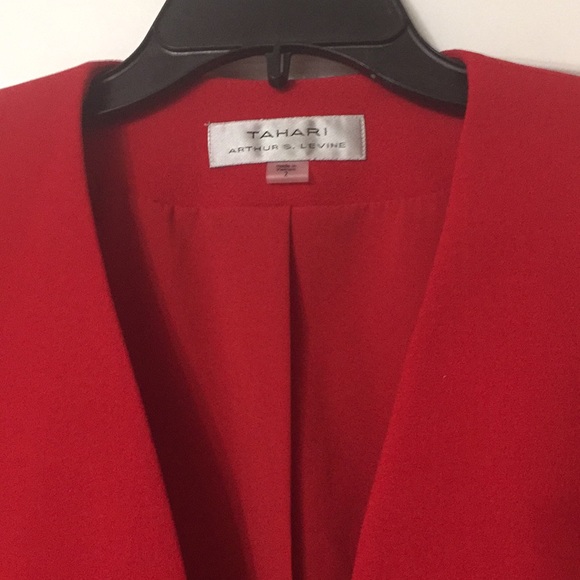 Tahari ASL Tahari ASL Open Front Jacket with Flare - Picture 2 of 4